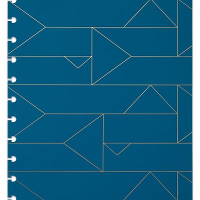 TUL® Discbound Notebook Covers, Letter Size, Blue Geo, Pack of 2 Covers