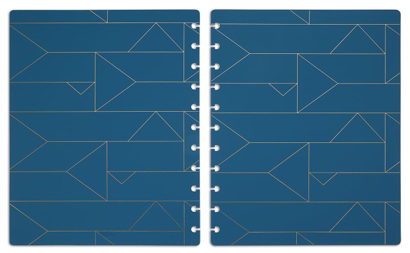 TUL® Discbound Notebook Covers, Letter Size, Blue Geo, Pack of 2 Covers - Image 2
