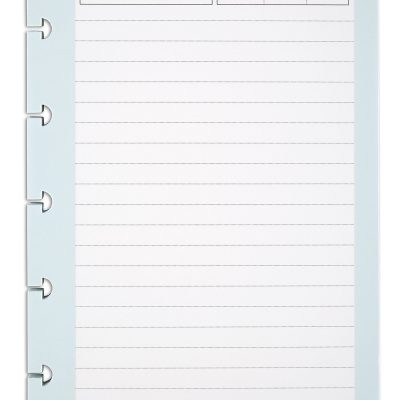 TUL® Discbound Notebook Task Pad, 4" x 5-1/2", 50 Sheets, Teal/White