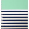 TUL® Discbound Notebook Covers, Letter Size, Mint Stripes, Pack of 2 Covers