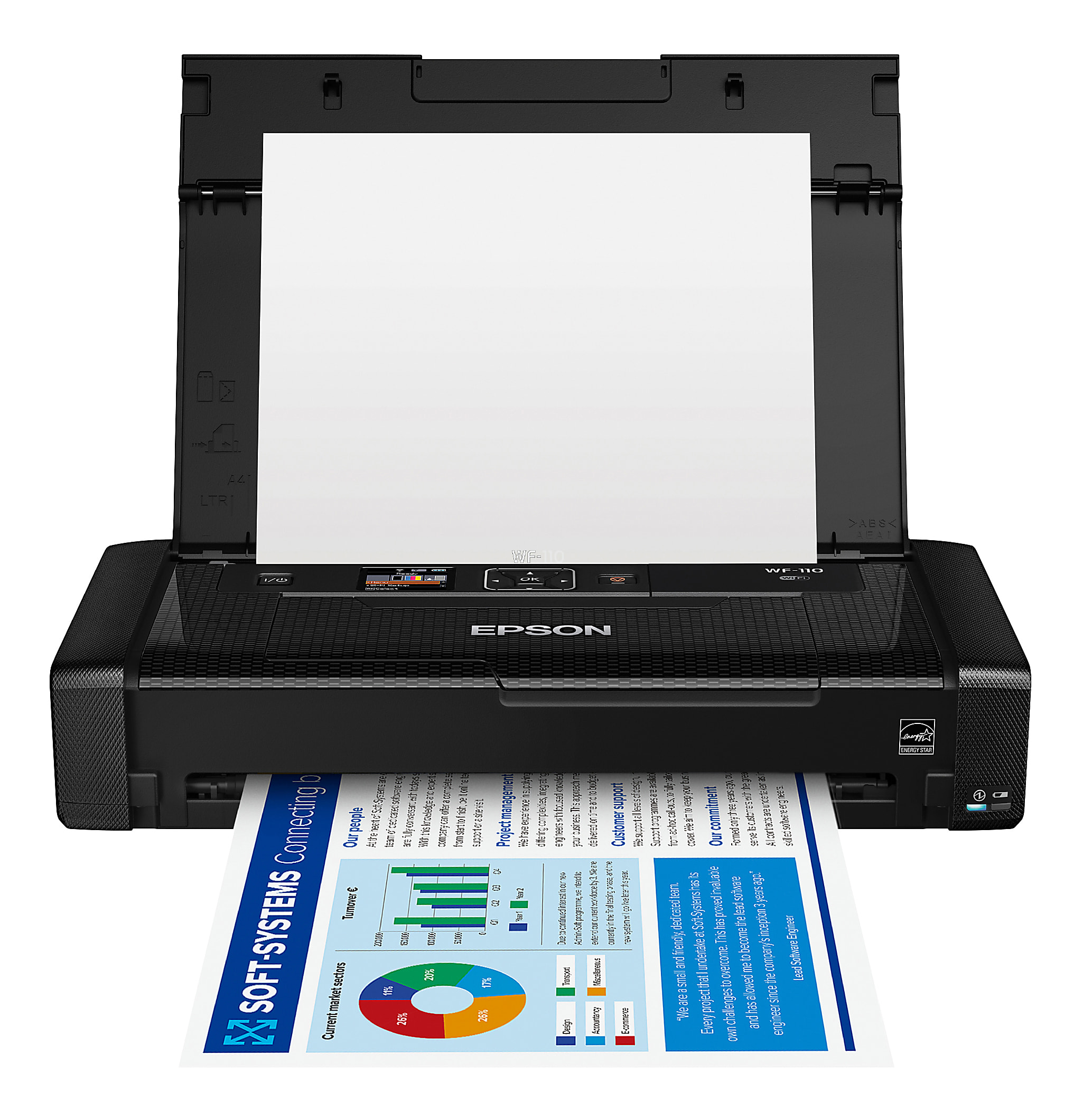 Epson® WorkForce® WF-110 Wireless Mobile Color Inkjet Printer - Image 3