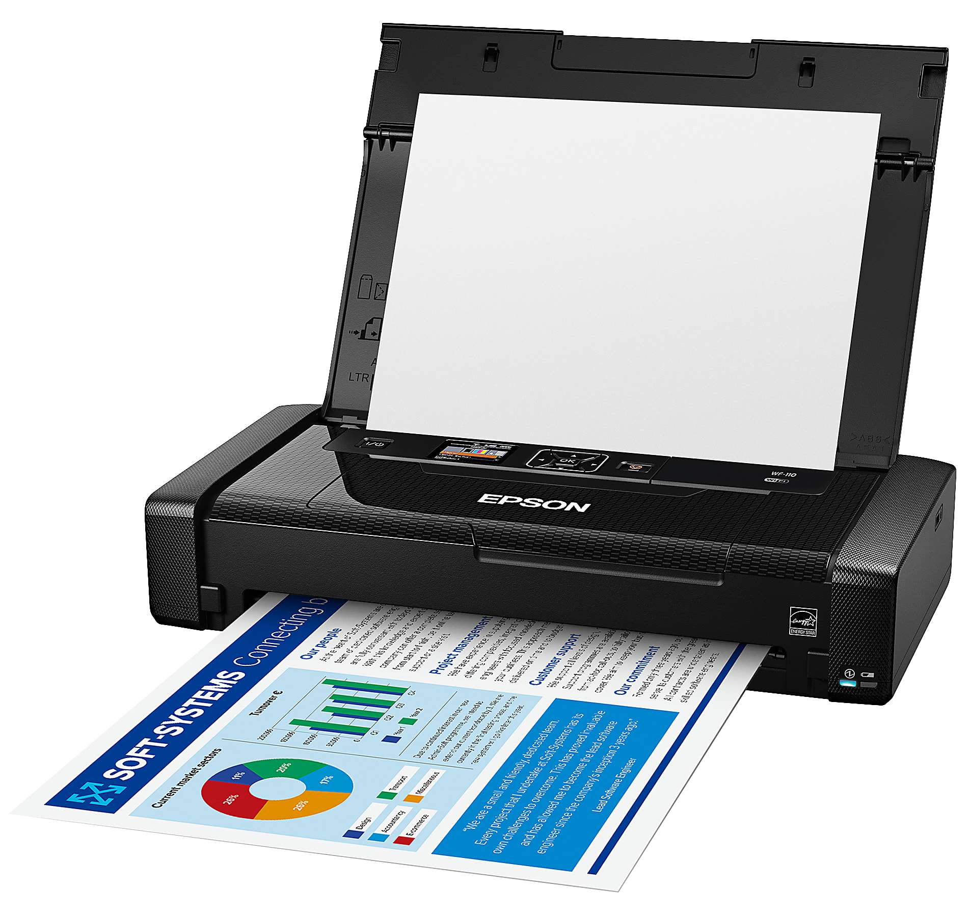 Epson® WorkForce® WF-110 Wireless Mobile Color Inkjet Printer - Image 4