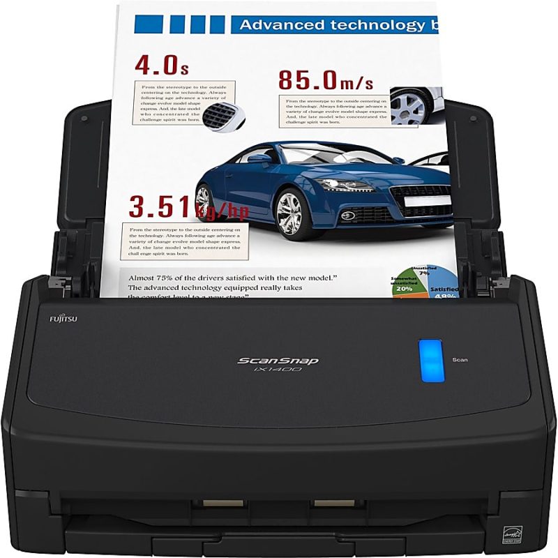 Fujitsu ScanSnap iX1400 Scanner Black - 40 ppm (Mono) - 40 ppm (Color) - Duplex Scanning - USB - Image 8