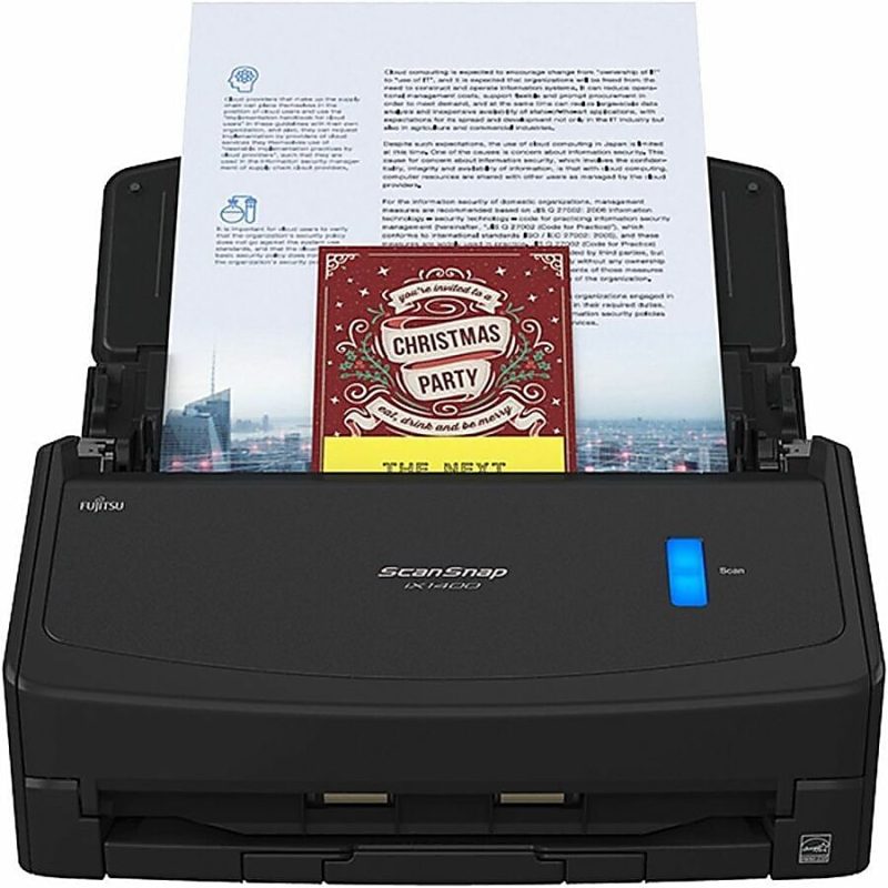 Fujitsu ScanSnap iX1400 Scanner Black - 40 ppm (Mono) - 40 ppm (Color) - Duplex Scanning - USB - Image 10