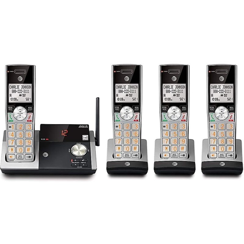 AT&T CL82415 4 Handset DECT 6.0 Cordless Phone with Digital Answering System - Image 2