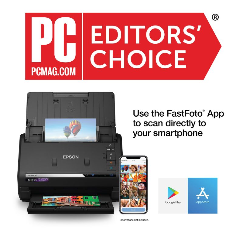 Epson® FastFoto® FF-680W High-Speed Wireless Desktop Photo Scanner - Image 2