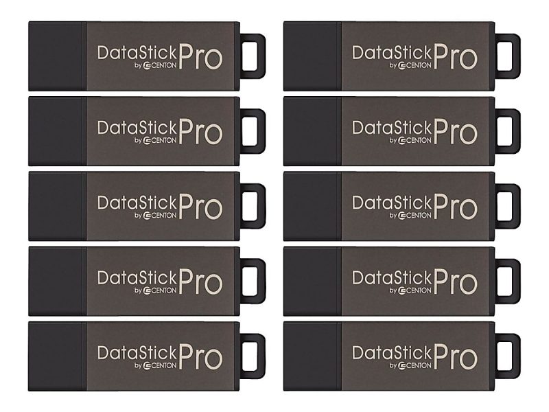 Centon DataStick Pro USB 2.0 Flash Drives, 8GB, Pro Gray, Pack Of 25 Flash Drives, S1-U2P1-8G25PK - Image 7