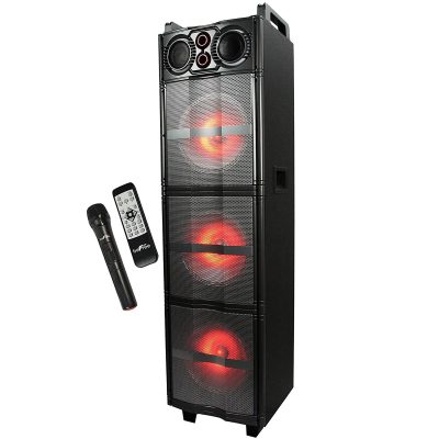 BeFree Sound Triple Portable Bluetooth® Subwoofer Speaker With Party Lights, 99597500M