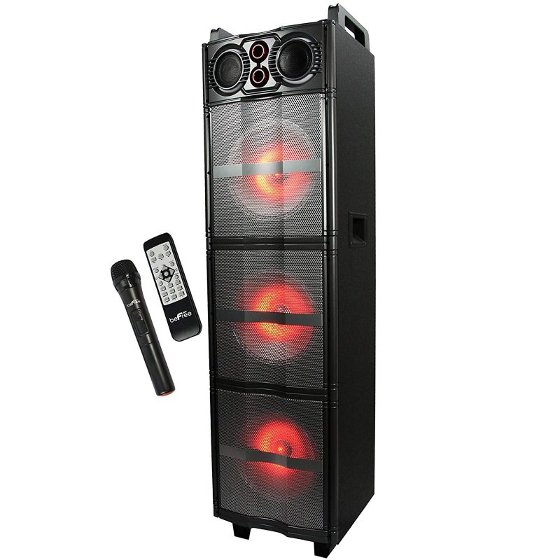 BeFree Sound Triple Portable Bluetooth® Subwoofer Speaker With Party Lights, 99597500M