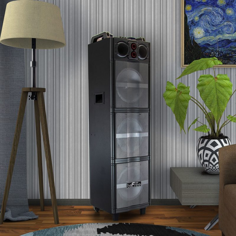 BeFree Sound Triple Portable Bluetooth® Subwoofer Speaker With Party Lights, 99597500M - Image 6