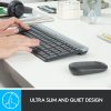 Logitech® Wireless Keyboard & Mouse, Straight Full Size Keyboard, Graphite, Ambidextrous Optical Mouse, MK470 Slim - Image 2