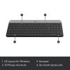 Logitech® Wireless Keyboard & Mouse, Straight Full Size Keyboard, Graphite, Ambidextrous Optical Mouse, MK470 Slim - Image 5