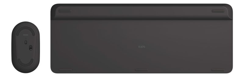 Logitech® Wireless Keyboard & Mouse, Straight Full Size Keyboard, Graphite, Ambidextrous Optical Mouse, MK470 Slim - Image 12