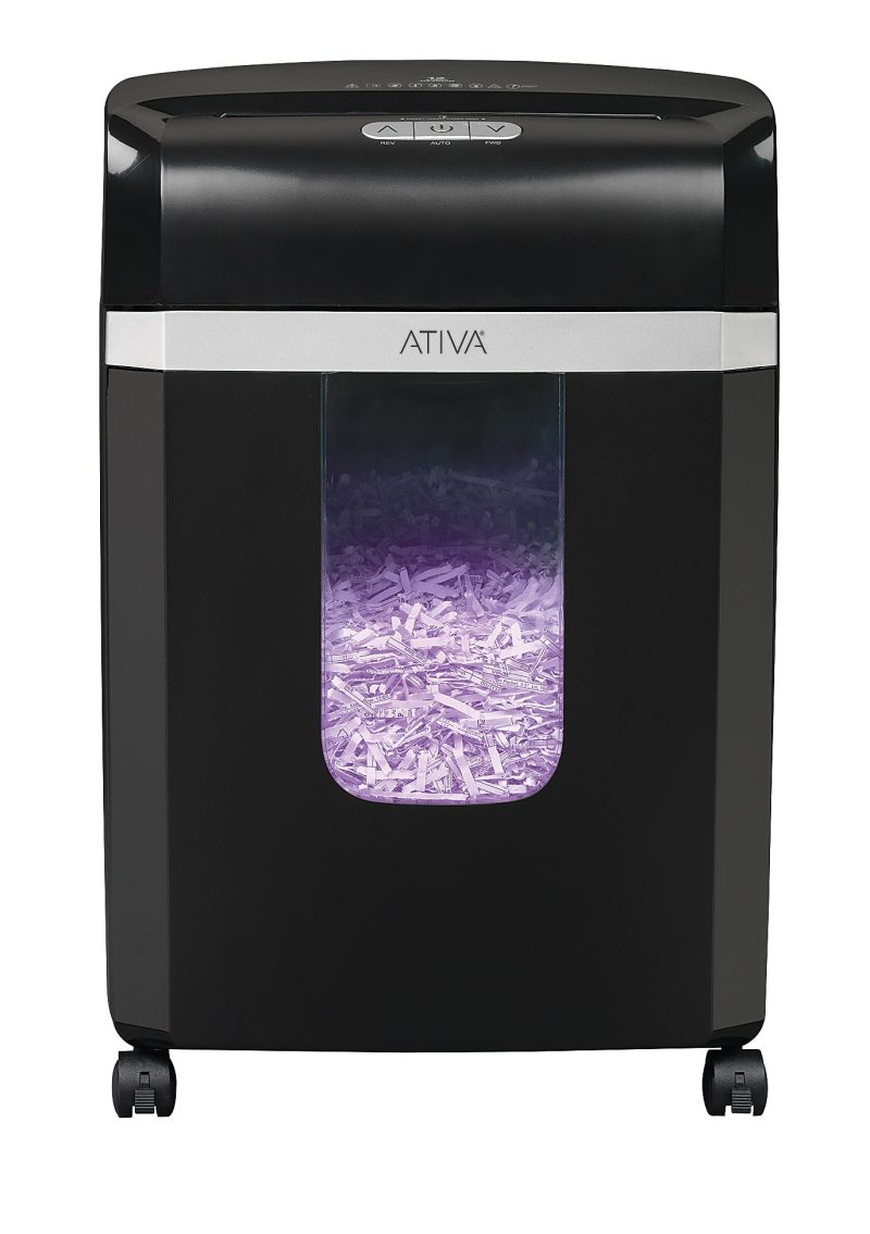 Ativa® 12-Sheet Cross-Cut Shredder, A12CC19 - Image 6