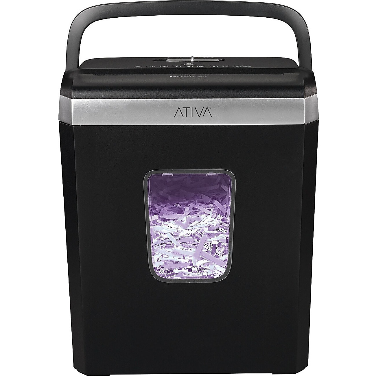 Ativa® 6-Sheet Cross-Cut Shredder, Black, A06CC19 - Image 8