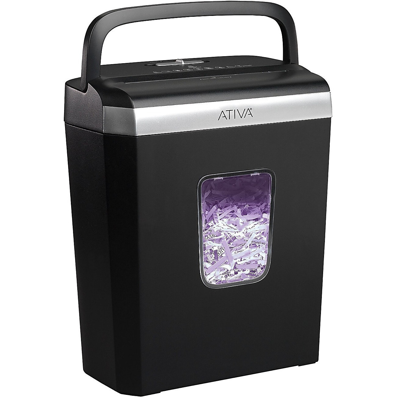 Ativa® 6-Sheet Cross-Cut Shredder, Black, A06CC19 - Image 9