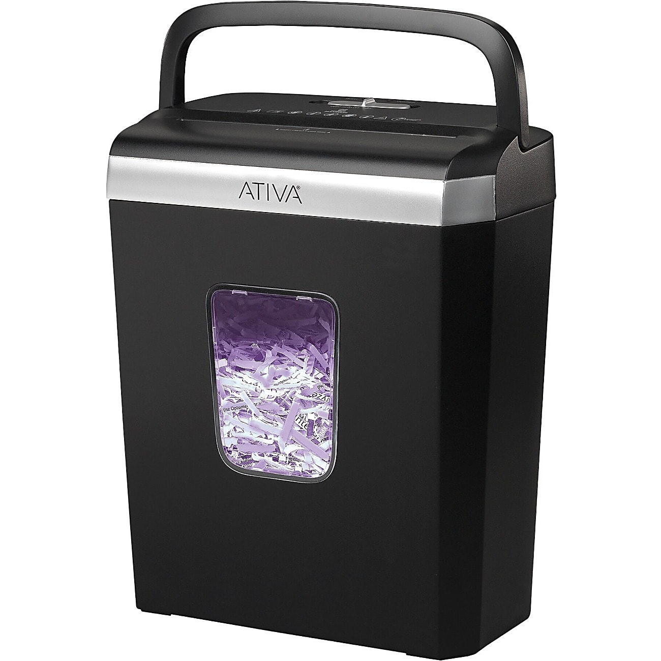 Ativa® 6-Sheet Cross-Cut Shredder, Black, A06CC19 - Image 10