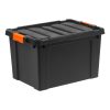 Iris® Remington Heavy Duty Store-It-All Totes, 19 Gallon, Black, Set Of 4 Totes - Image 2