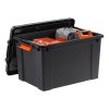 Iris® Remington Heavy Duty Store-It-All Totes, 19 Gallon, Black, Set Of 4 Totes - Image 3