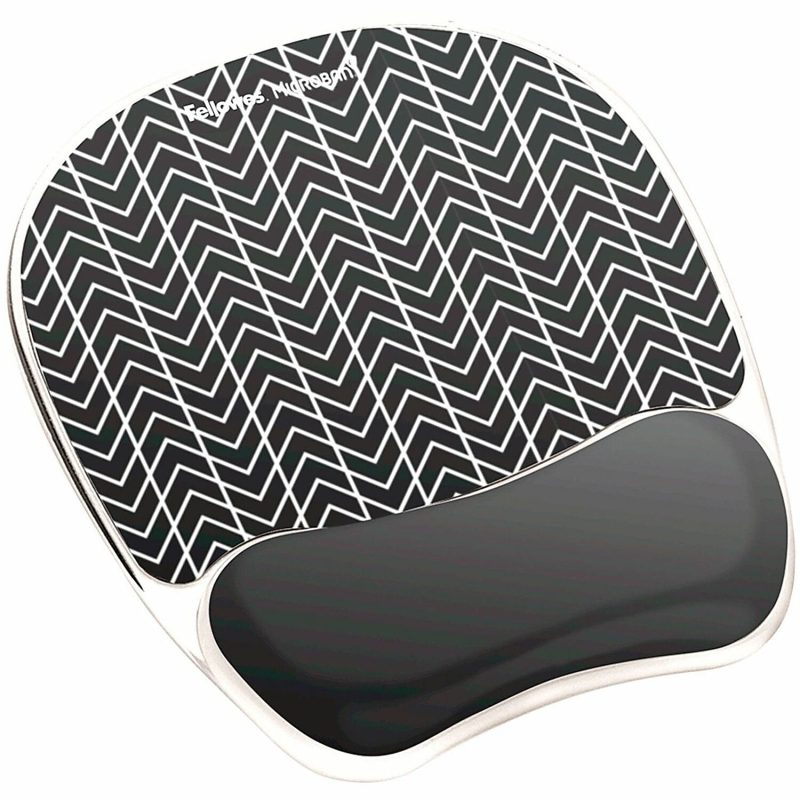 Fellowes® Photo Gel Mouse Pad And Wrist Rest With Microban®, Chevron Pattern - Image 3