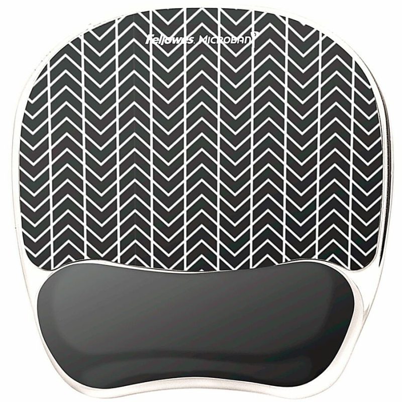 Fellowes® Photo Gel Mouse Pad And Wrist Rest With Microban®, Chevron Pattern - Image 4
