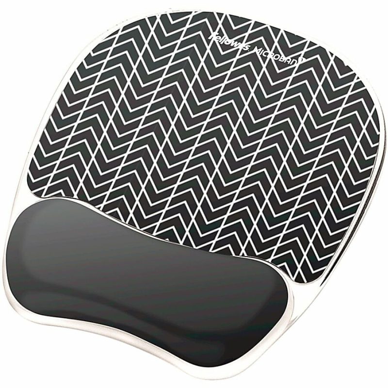 Fellowes® Photo Gel Mouse Pad And Wrist Rest With Microban®, Chevron Pattern - Image 5