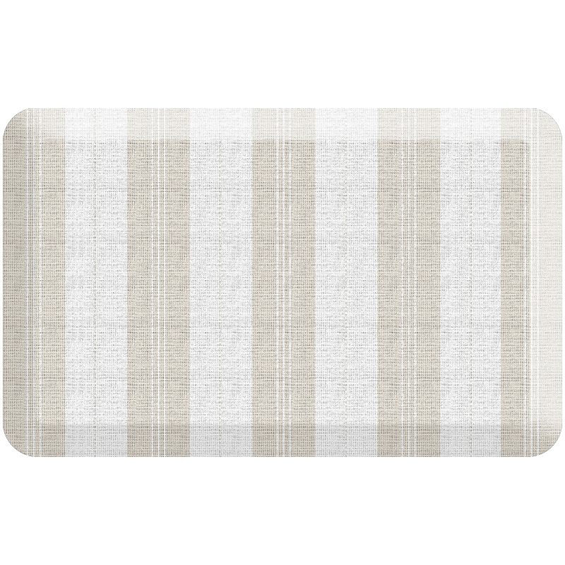 GelPro Designer Comfort Polyurethane Anti-Fatigue Mat For Hard Flooring, 20” x 32”, Taylor Khaki