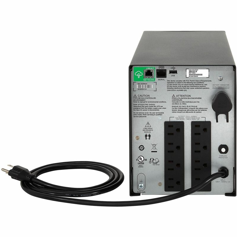 APC® Smart-UPS C 8-Outlet Tower With SmartConnect, 1,500VA/900 Watts, SMC1500C - Image 6