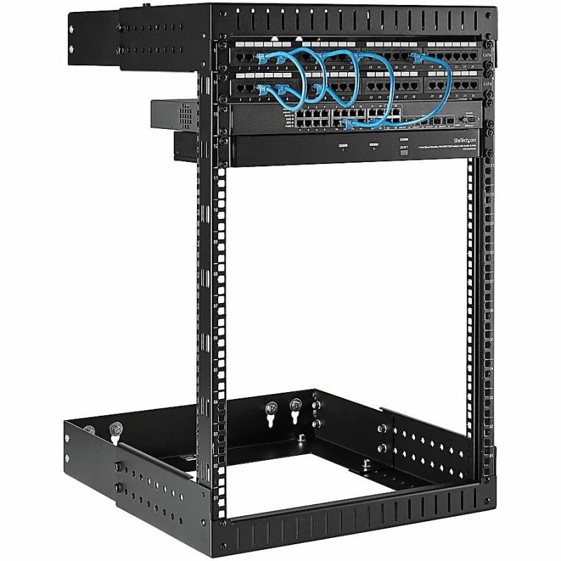 StarTech.com 15U Wallmount Server Rack with Adjustable Rails - Up to 20 Inches Depth - 19" Wide - Mount your server or networking equipment to the wall, using this adjustable 15U open frame rack - Easy installation - Image 9