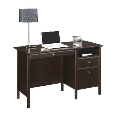 Realspace® Chase 47”W Writing Desk, Coastal Gray - Dark Chestnut,47 in.