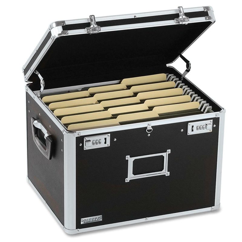 Vaultz® Locking Letter/Legal File Chest, 12 3/8"H x 17 5/8"W x 14"D, Black - Image 2