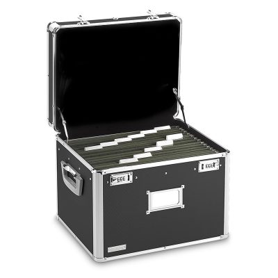Vaultz® Locking Letter/Legal File Chest, 12 3/8"H x 17 5/8"W x 14"D, Black
