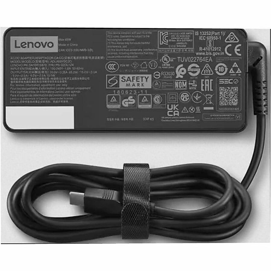 Lenovo® USB Type-C 65W AC Adapter, 5.9', Black, GX20P92530 - Image 4