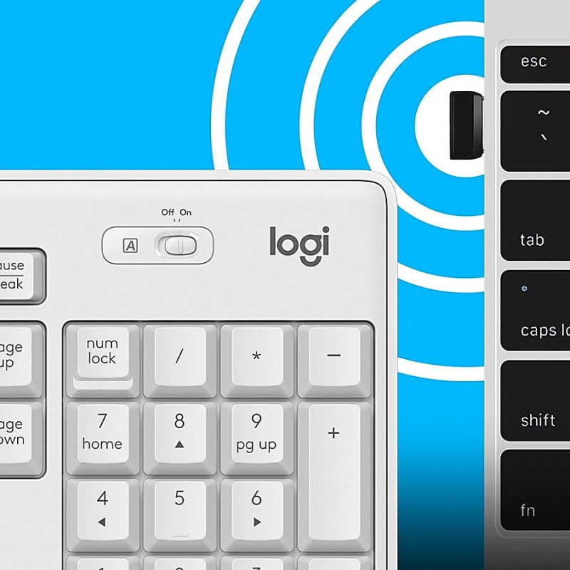 Logitech MK295 Silent Wireless Combo - USB Wireless Wi-Fi/RF - Off White - USB Wireless Wi-Fi Mouse - Off White - AA, AAA - Compatible with Computer for Windows, ChromeOS - Image 5