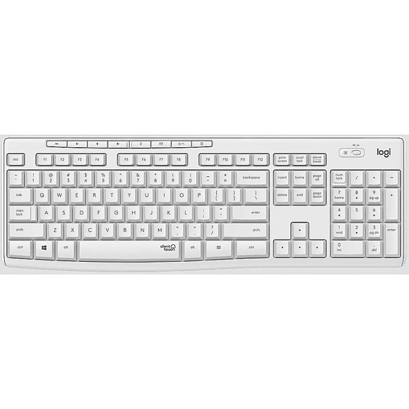 Logitech MK295 Silent Wireless Combo - USB Wireless Wi-Fi/RF - Off White - USB Wireless Wi-Fi Mouse - Off White - AA, AAA - Compatible with Computer for Windows, ChromeOS - Image 6