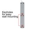 GE 62932 6-Outlet Surge Protector, 10’, White - Image 5