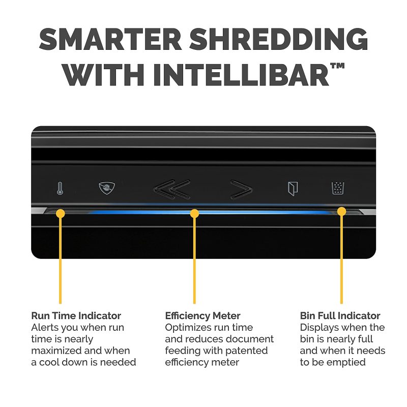 Fellowes® Powershred® LX200 100% Jam Proof Micro-Cut 12-Sheet Shredder, Black, 5015001 - Image 5