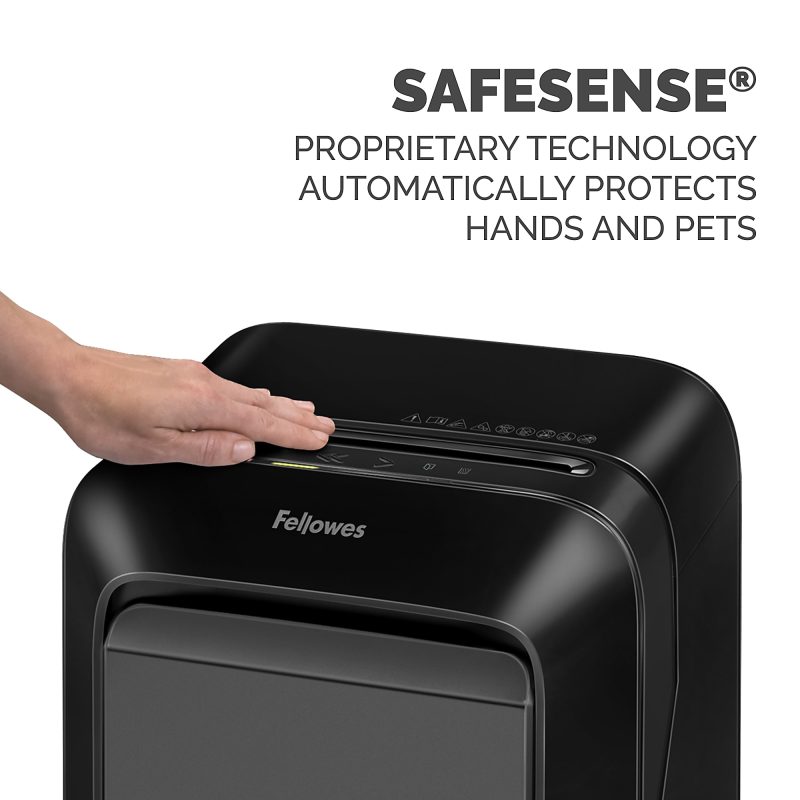 Fellowes® Powershred®  LX210 100% Jam Proof Micro-Cut 16-Sheet Shredder, Black 5015201 - Image 3
