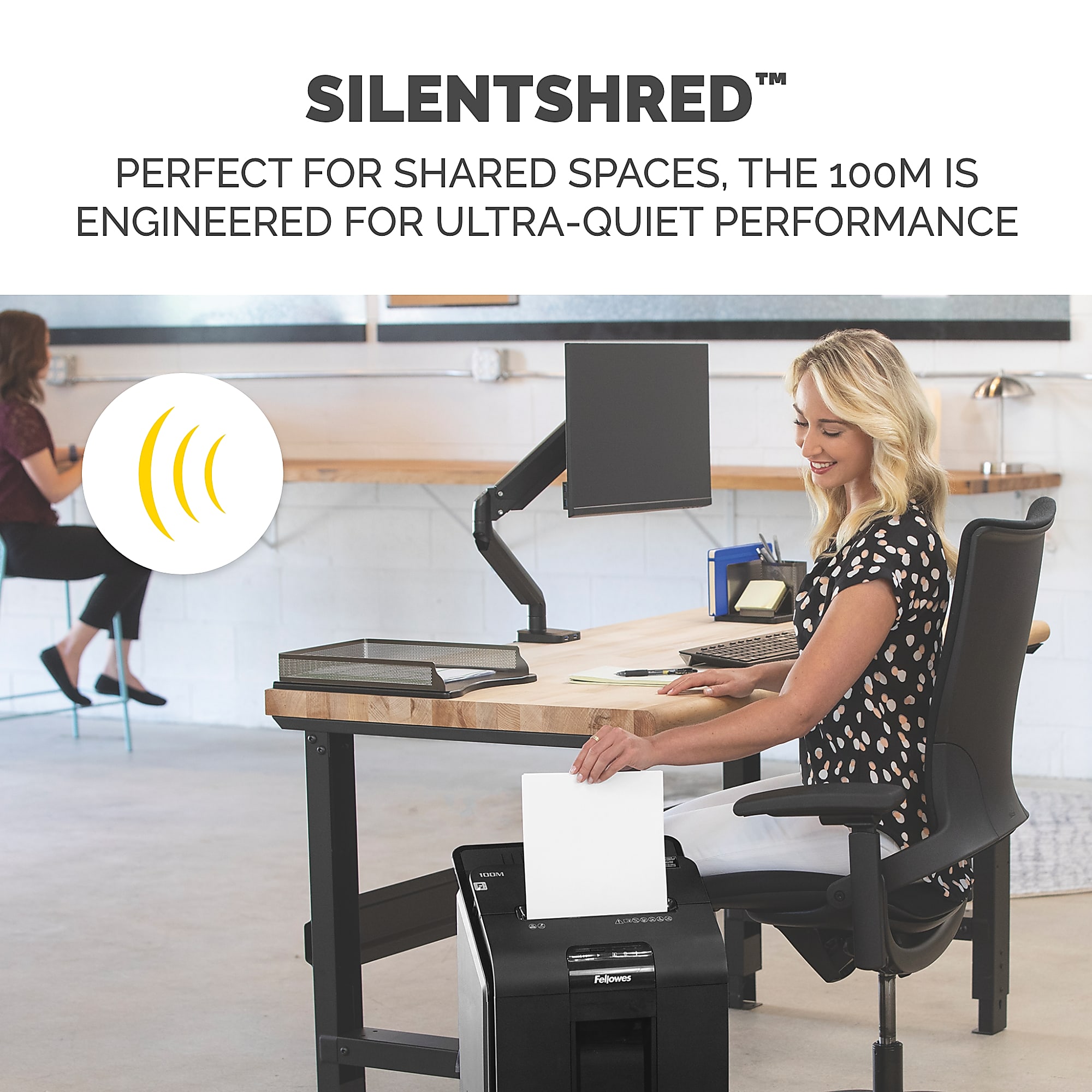 Fellowes® AutoMax™ 100M Auto Feed 100 Sheet Micro-Cut Shredder, Black - Image 5