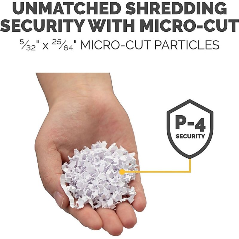 Fellowes® AutoMax™ 100M Auto Feed 100 Sheet Micro-Cut Shredder, Black - Image 10