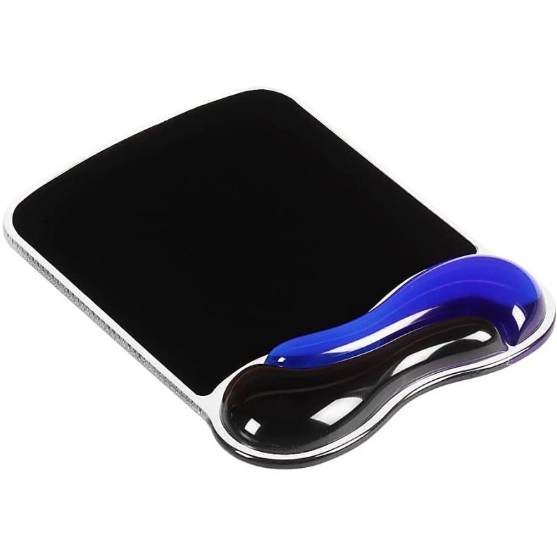 Kensington Duo Gel Mouse Pad Wrist Rest, Black/Blue - Image 2
