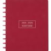 2024-2025 TUL® Discbound Monthly Teacher Planner, Letter Size, Red, July To June, ODUS2336-001