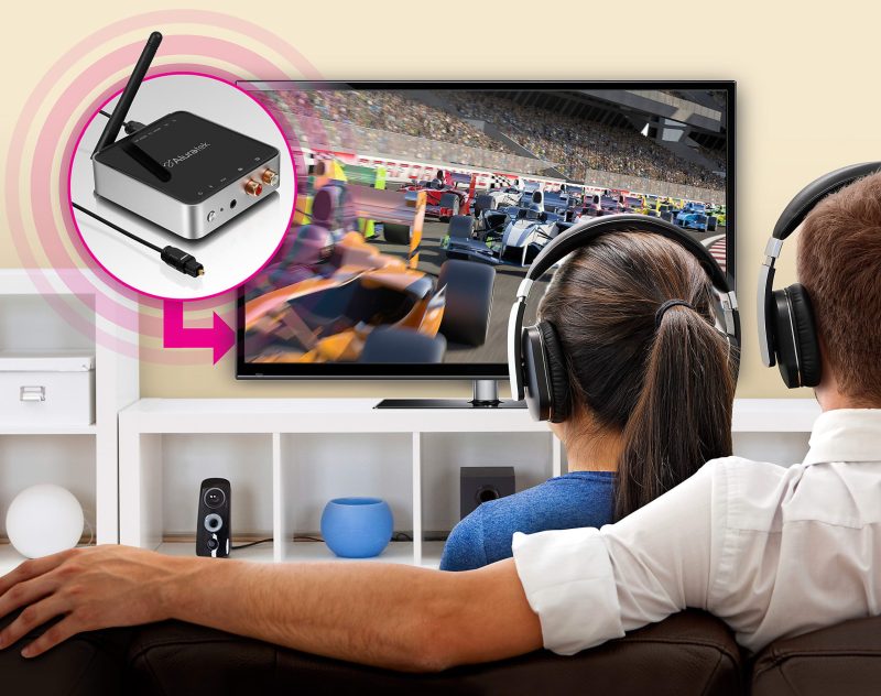 Aluratek Universal Bluetooth Audio Receiver and Transmitter with Bluetooth 5 - Headphone - Lithium Ion (Li-Ion) - Image 2