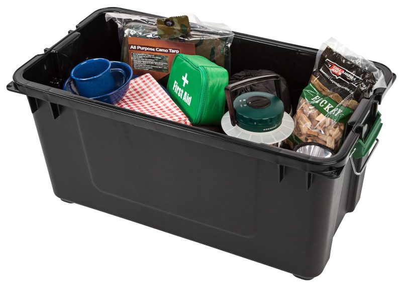 Iris Remington Heavy Duty Store-It-All Tote, 87 Qt, Black, Pack Of 4 Totes - Image 2