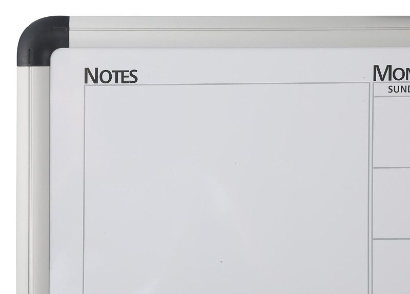 Realspace™ Magnetic Dry-Erase Whiteboard/Cork Calendar Board, 24" x 36", Silver Aluminum Frame - Image 3