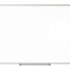 Realspace™ Magnetic Dry-Erase Whiteboard, 48" x 72", Silver Frame