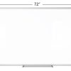 Realspace™ Magnetic Dry-Erase Whiteboard, 48" x 72", Silver Frame - Image 3