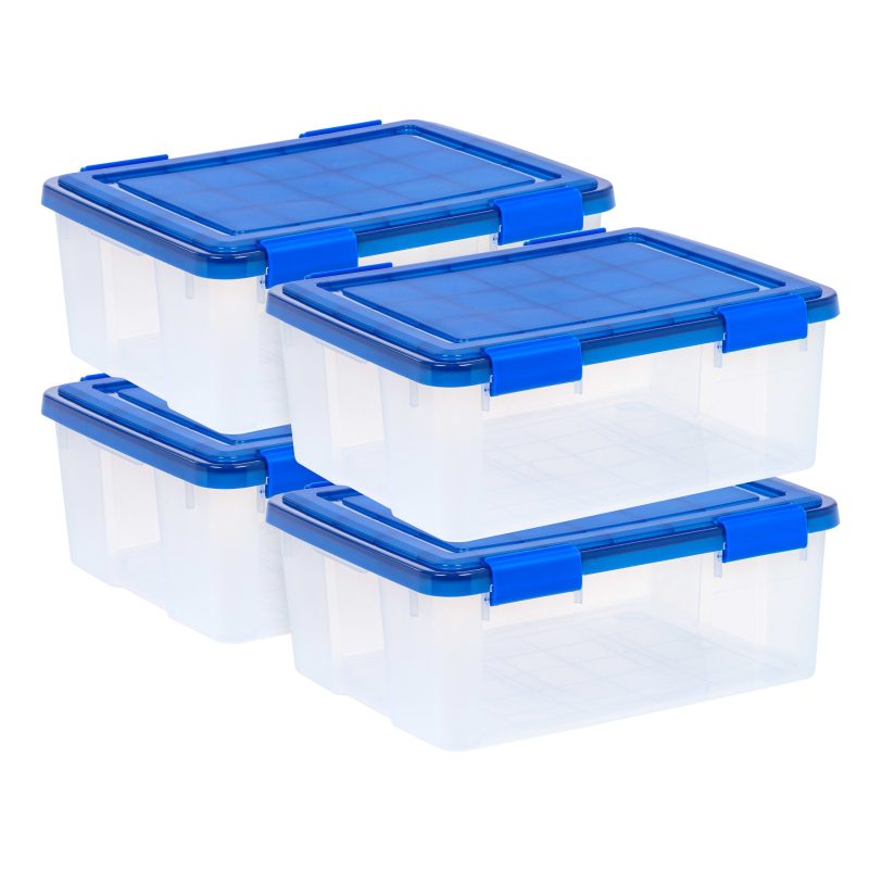 Iris® 30.6 Qt [7.65 GAL] Element Resistant Ultimate Clear Storage Box - Image 10