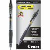 Pilot G2 Retractable Gel Pens, Bold Point, 1.0 mm, Clear Barrels, Black Ink, Pack Of 12 Pens - Image 3