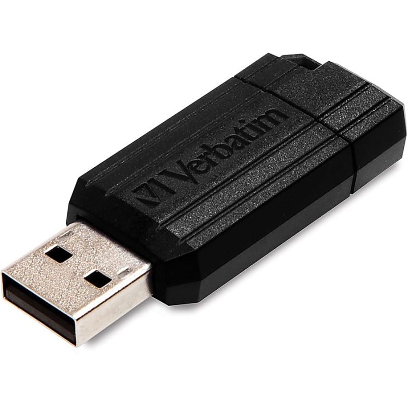 Verbatim® PinStripe USB Flash Drive, 32GB, Black, Pack Of 10 - Image 4